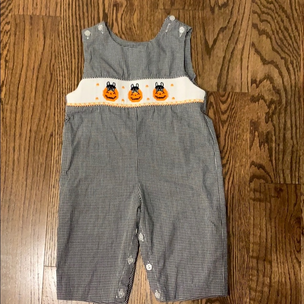 Smocked Vive-La-Fete 12 months Longalls Halloween